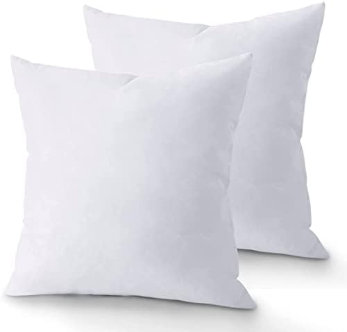 Quba Linen 18x18 Throw Pillow Insert Pack of 2