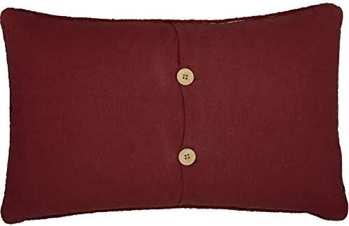 VHC Brands Wyatt Bedding Accessory Pillow 14x22 Plaid Tan