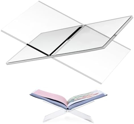 Crikele acrylic book stand holder for open books
