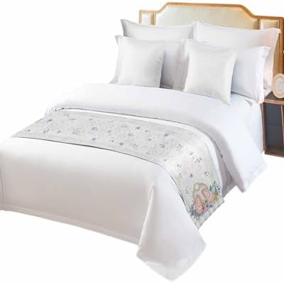Jolunifun Easter Bunny Bed Runner for Queen Bed Soft Durable Luxury Assist