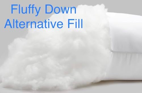 Luxurious Queen-Sized Bed Pillows - Soft Supportive Set of 2