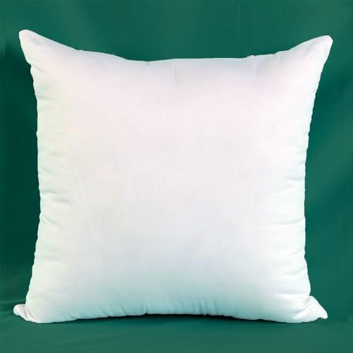 Set of 2 Ultra-Plump 18x18 Cotton Pillow Inserts for Couch Bed