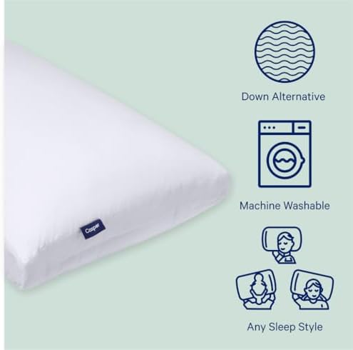 Casper Original Pillow for Sleeping Standard White 2-Pack