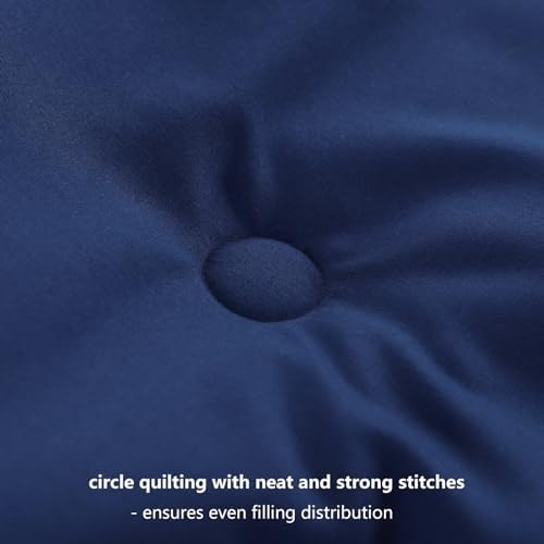 RUIKASI Navy Blue All-Season Comforter - Machine Washable Lightweight Fluffy