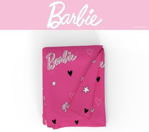 Soft Micro-Raschel - Barbie Collectibles Throw