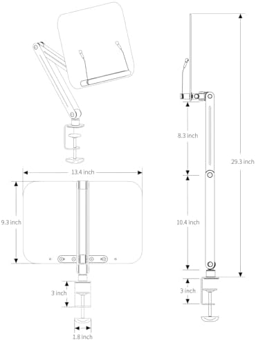Desk Clamp - Ergonomic Adjustable