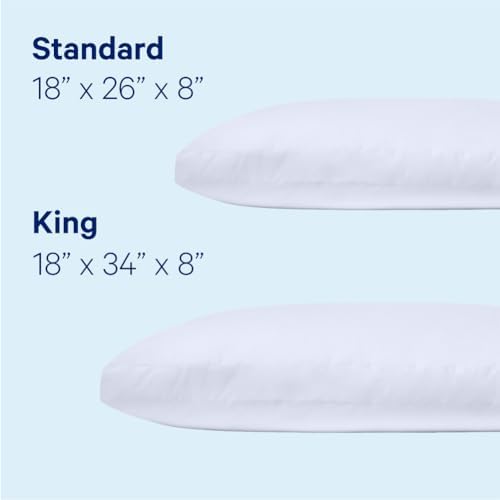 Casper Essential Pillow for Sleeping Two-Pack White True Comfort