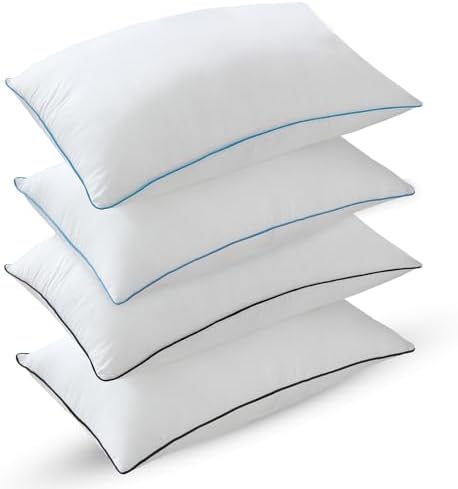 Cooling Bed Pillows Set - 4 Piece