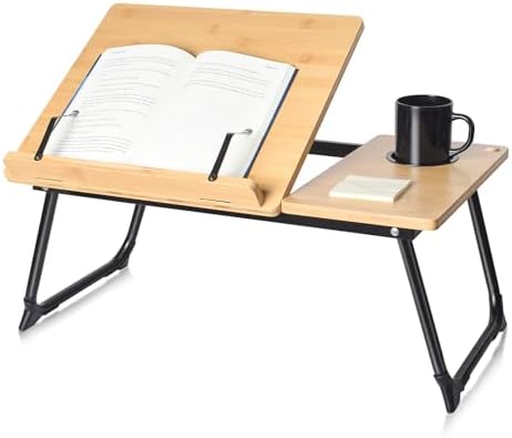 Book Stand for Reading in Bed Bamboo Adjustable