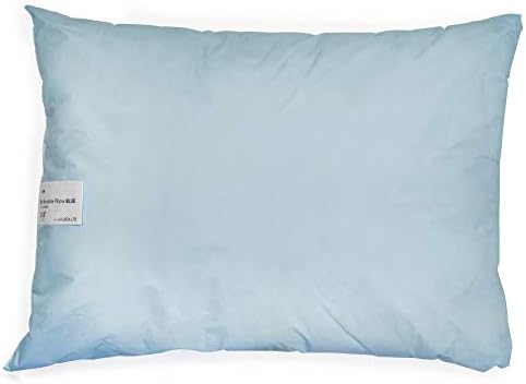 McKesson Medical Pillow 1 Count Blue 20x26 Reusable Stain-Resistant Bed Pillow