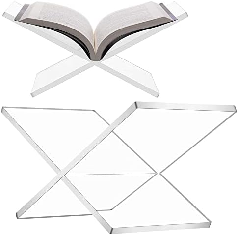 Devey Acrylic Book Holder 2-Piece Clear Set
