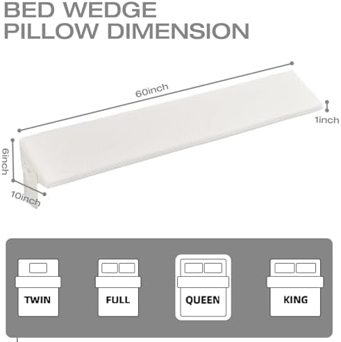 Perfect Queen Headboard Pillow for Mattress Gap