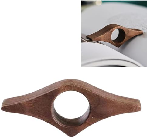 Handmade Walnut Thumb Book Page Holder Perfect for Reading on the Go