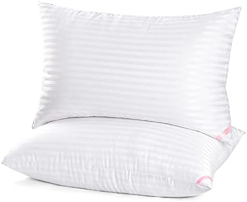 EIUE Hotel Collection Queen Bed Pillows Set for Side Back Sleepers