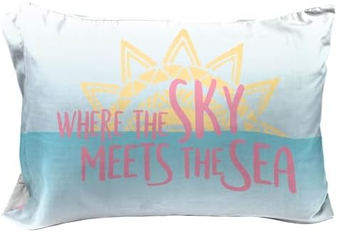 Moana Reversible Pillowcase Tripping Against of Tanned Canvas