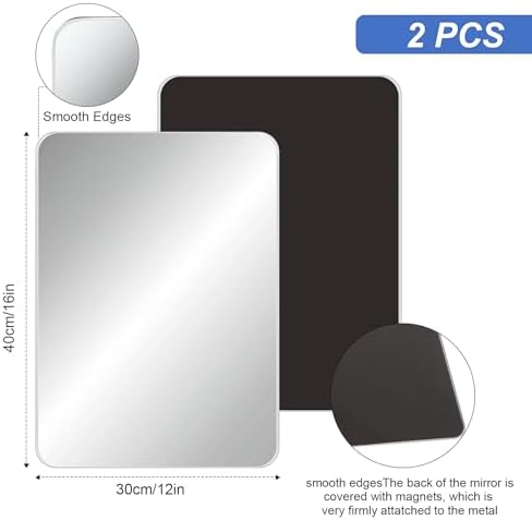2-in-1 Magnetic Locker Mirror Small compact