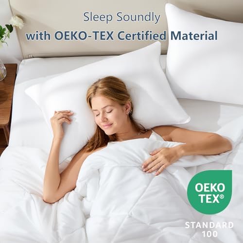 CozyLux Pillows Hotel-Quality Bed pillows for Side Stomach and Back Sleepers