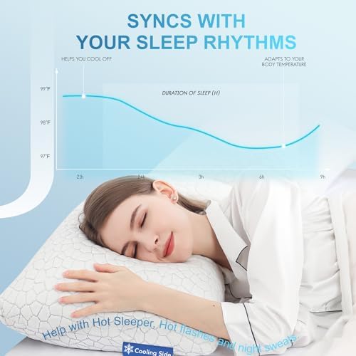 Cooling Ergonomic Memory Foam Pillow