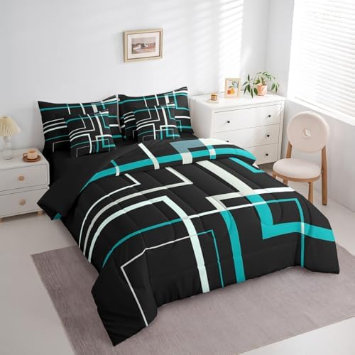 Abstract Square Twin Bedding Set