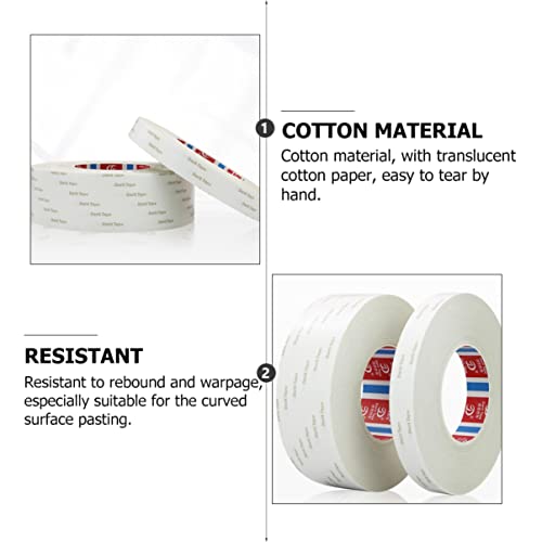 TEHAUXTransparent Duct Tape Double Sided Adhesive Tape for Office Use