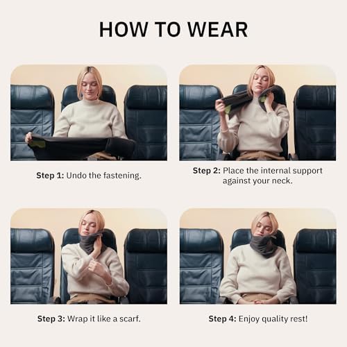 Travel Pillow with Neck Support for Airplanes - following your own pace