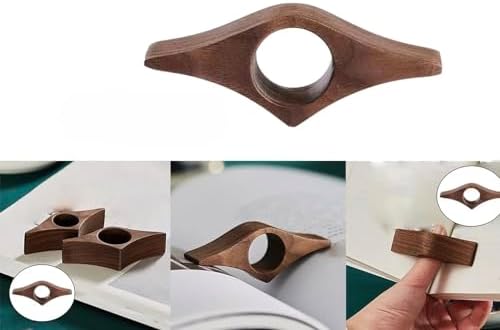 Handmade Walnut Thumb Book Page Holder Perfect for Reading on the Go