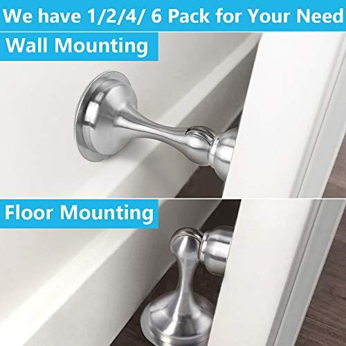 Magnetic Stainless Steel Door Stoppers - Keep Doors Open