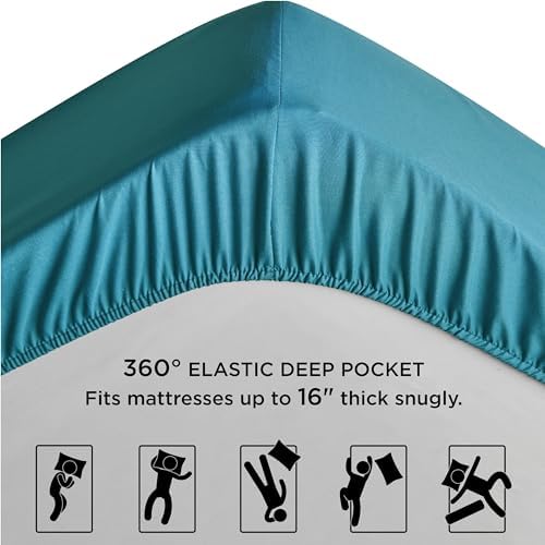 Bedsure King Fitted Sheet - Soft Durable Bedding