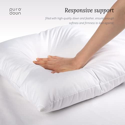 Puredown Euro Pillow 26x26 - 2-Piece Set White