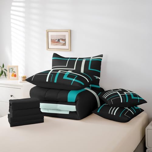 Abstract Square Twin Bedding Set