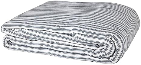 Twin Bed Coverlet Soft Cozy Denim Stripe Bedding