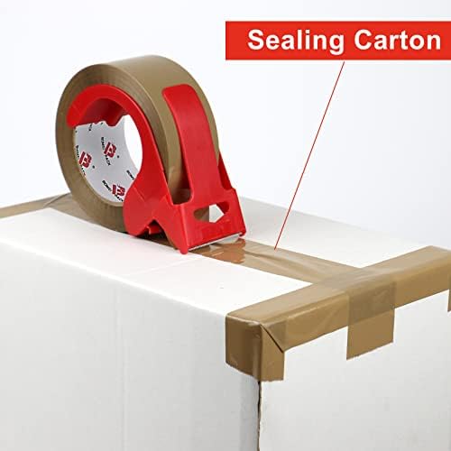 3-Roll Heavy Duty Brown Packing Tape for Moving Shipping