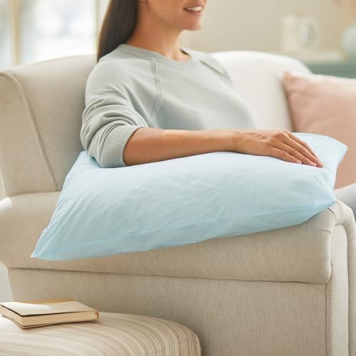 McKesson Medical Pillow 1 Count Blue 20x26 Reusable Stain-Resistant Bed Pillow