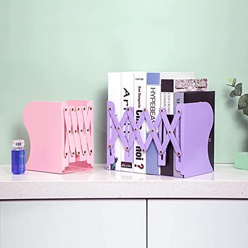 Adjustable Metal Bookends for Home Office