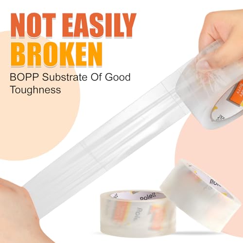 12 Roll Clear Packing Tape Perfect for Shipping Mailing