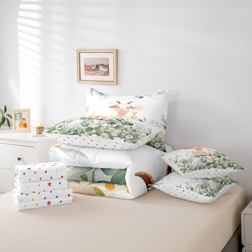Erosebird Full-Kawaii Animal Bedding Set for Girls