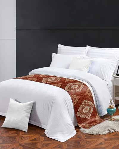 European Flower Bed Runner Full-Size Soft Durable Elegant Stainproof Bedding
