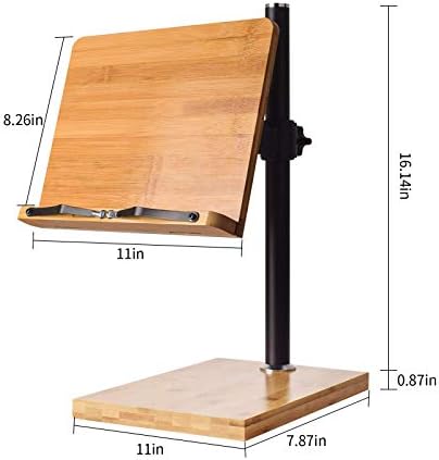 Adjustable Hand-Free Book Stand for Reading