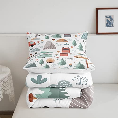 Erosebird Full Camper Theme Comforter Set for Kids