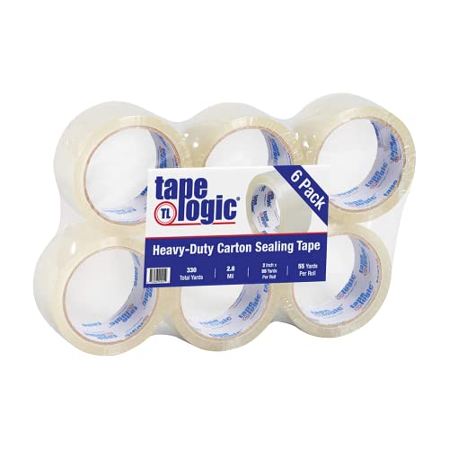 Aviditi 2x55Yd Acrylic Packaging Tape 6-Pack