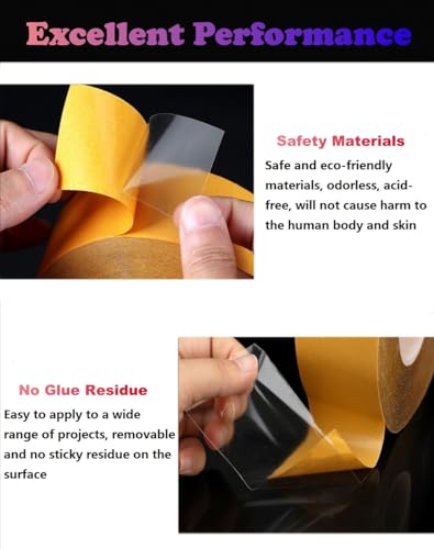 Ultra-Thin Clear Double Sided Tape Heavy Duty 2-Inch x 50 Feet