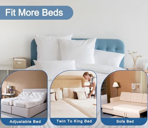 Vekkia Bed Bridge Twin to King Bed Sleep Comfort Easy Setup