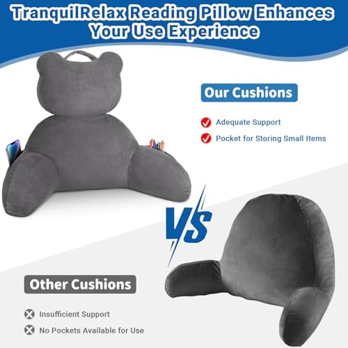 Ergonomic Reading Pillow for Adults - Soft Durable