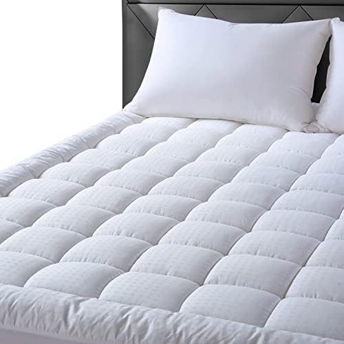 EASELAND RV King Mattress Pad 72x80 inch 21 inch deep pocketmachine washable