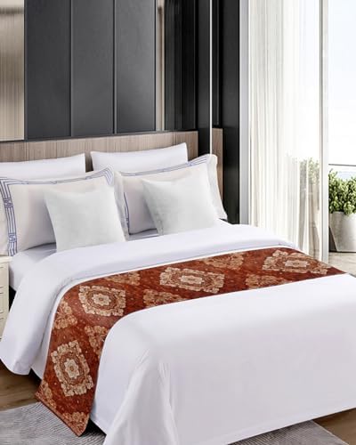 European Flower Bed Runner Full-Size Soft Durable Elegant Stainproof Bedding