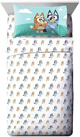 Jay Franco Bluey Bingo Sheet Set - 4 Piece Kids Bedding