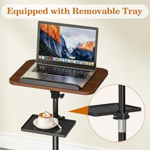 Snughome Adjustable Floor Book Stand with Removable Tray