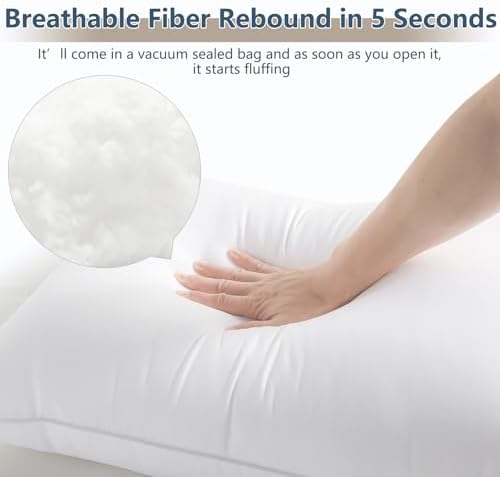 CozyLux Pillows Hotel-Quality Bed pillows for Side Stomach and Back Sleepers