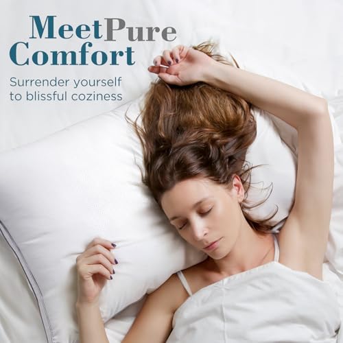 Queen-Size Set Hotel Quality Down Alternative Bed Pillows White