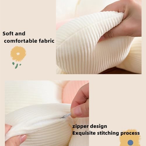 Vdoioe Flower Pillow Daisy Shaped Plush Throw Cushion